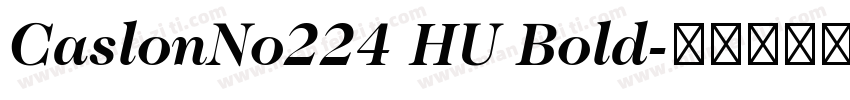 CaslonNo224 HU Bold字体转换